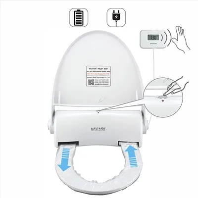 Automatischer sauberer Toilettensitz elektrisch | Intelligente Hygienesensor-Hygienetoiletten-Wegwerffolienabdeckungen NS220C